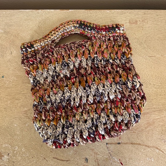 Chan Luu Crochet Silk Textile Handbag Purse - Picture 2 of 13